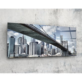 Brooklyn Bridge Glass Wall Art (36"x14").